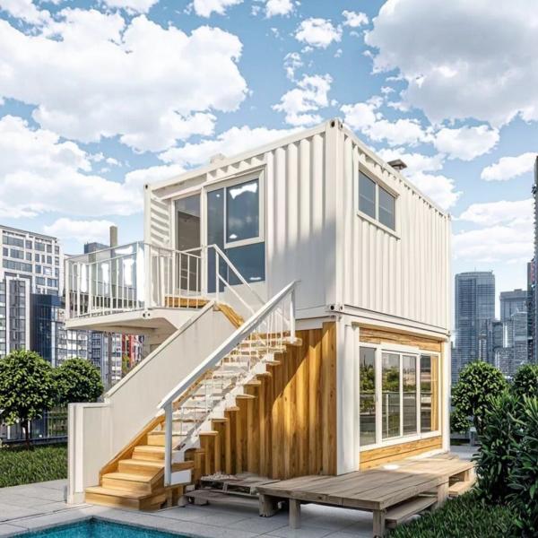 Buy Portable Flat Pack Container House With EPS Sandwich Panel And Bending Steel Plate at wholesale prices