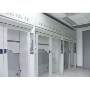 Custom Made Floor Mounted Walk In Fume Hood With Microprocessor Control System