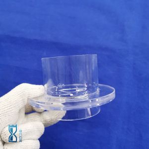 Fused Silica Quartz Glass Flange Ring Sio2 Translucent Frosted