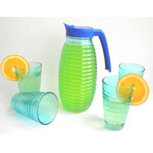Quality GLASS JUICE JAR WITH 4 CUPS for sale