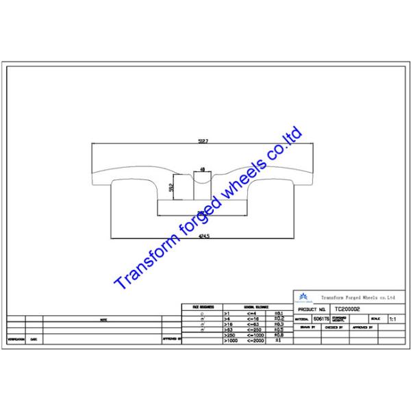 TC200002 20 inch forged center disk blanks