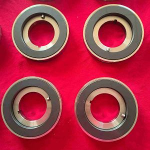 Silicon Carbide Thrust Disc with Stainless Steel Substrate