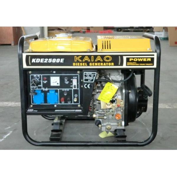 2KW Electric Start Portable Generator , Open Type Diesel Generator Model NO