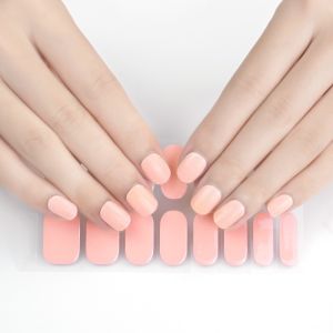 New Material Wholesale Customization Waterproof Gel Nail Stickers Manufacturer