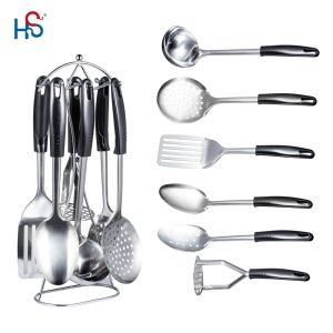 Quality Household Stainless Steel Kitchen Utensils Set Ladle Potato Scoop and More for Cooking for sale