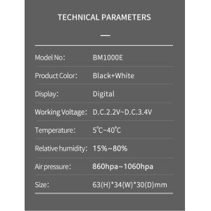 BM1000E CE Fingertip Pulse Oximeter Adult Blood Oxygen Meter