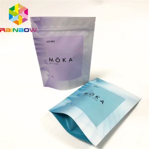 Matt Finish Cbd Bath Salt Plastic Pouches Packaging Aluminum Foil Resealable For