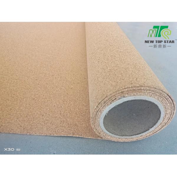 1mm Thick Eco Cork Underlayment Soundproofing 220kg/Cbm For PVC Flooring