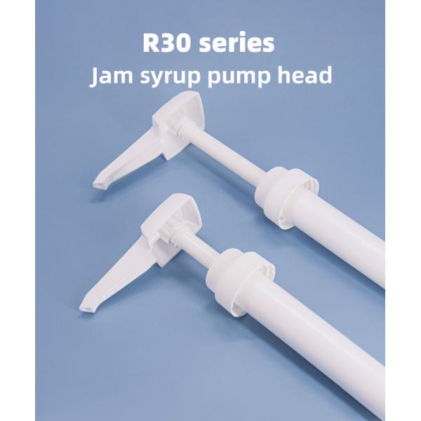 15 / 30cc Dosage Square Head Plastic Sauce Dispenser Pump For Ketchup 38mm 43mm
