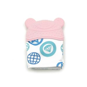 Multi Colours Hand Glove EN71 Baby Teething Mitten Soft Silicone