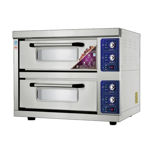 Buy 2 Decks 2 Trays Stainless Steel Electric Baking Ovens Laminated-Type Features Energy-Saving Temperature Range 20~300°C at wholesale prices