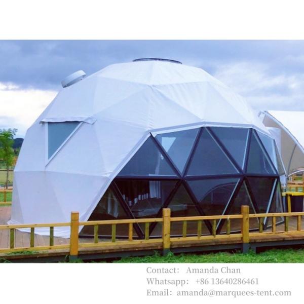 Waterproof And Fireproof Glamping Hotel Dome Tent Geodesic Camping House Resort