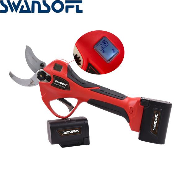Finger Protection Swansoft Cordless 4.0CM Electric Pruner Pruning Shears with