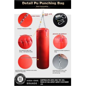 60cm 80cm 1m 1.2m PU /oxford Kick Boxing punching bag, sand bag with customized