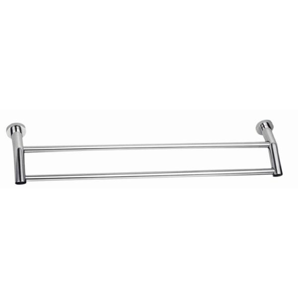 Double towel rail 82209,Round &chrome&Black Color&Zinc+SS201&Bathroom Accessories& Sanitary Hardware