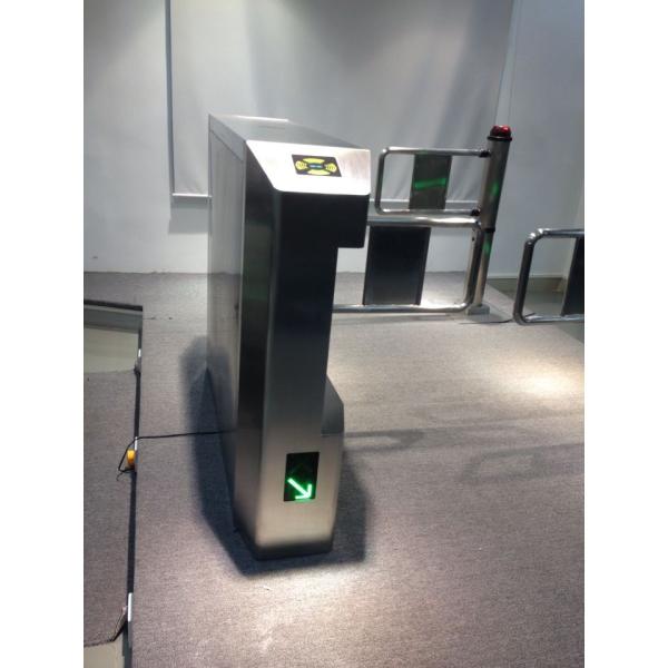 Brush DC24V Motor Type Swing Barrier Turnstile Gate Machine / Supermarket Entrance Door