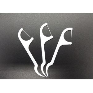 Eco Friendly Plastic Dental Floss Toothpick , Disposable Dental Floss Picks