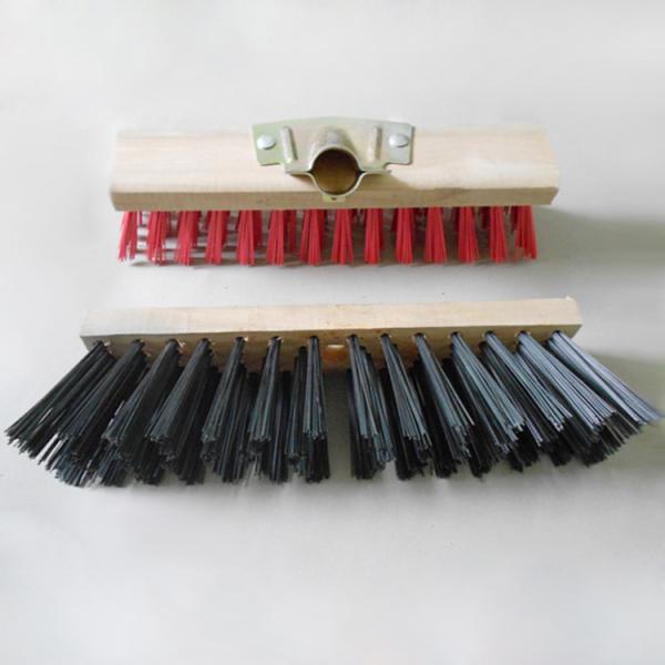 Buy Wooden Handle Hard Plastic Bristle Outdoor Push Broom at wholesale prices