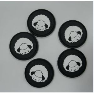 3D Washable Badge Silicone Rubber Labels Heat Transfer Customized