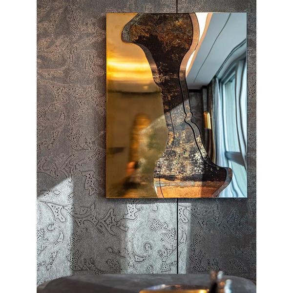 Hand Painted Rust Texture Wall Piece 3d High Light Luxury Modern Interior Painting