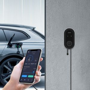 China RCD Leakage Protection IP54 5KW 22KW AC EV Charging Pile for Tesla at Amusement Park on sale