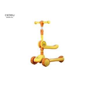 Quality Pu Flash 3 Wheel Children'S Scooter Adjustable Height for sale