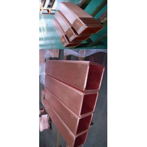 Convex Tapered Copper Mould Plate Various Shape Rectangular Billet Suitable For