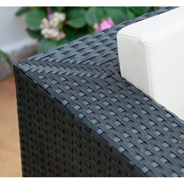 5 Seater Grey Rattan Corner Sofa Garden Sectional Patio Wicker Rattan Sofa Modern