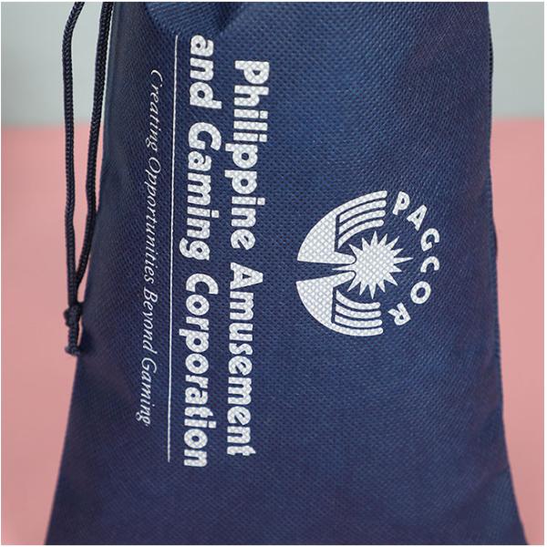 Environmental Friendly Drawstring Non Woven Bag 95Gsm Virgin Polypropylene