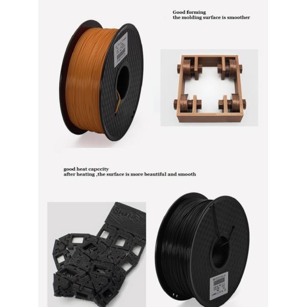 Heat Resistant PLA 3D Printer Filament , 1.75mm Polyethylene 3d Printer Filament