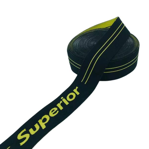 Fashion concise style jacquard elastic band for underwear jacquard elastic webbing