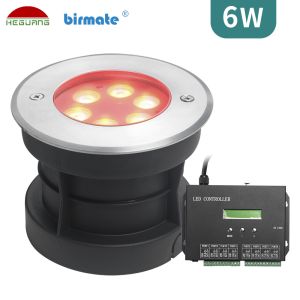 200lm 6W RGB Inground Pool Led Lights Stainless Steel 304