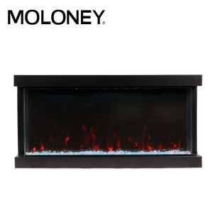 Quality 1200mm 47'' Multi Sided Electric Fireplace Option White Pebbles for sale