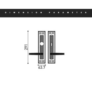 Hammered Aged Brass Entrance Door Handles Sample Support