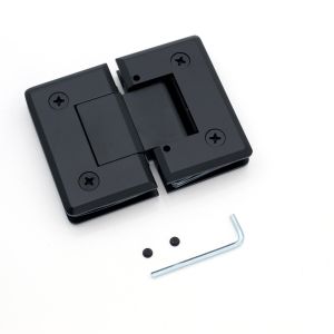 Quality 180 Degree Alloy Glass to Glass Bathroom Shower Hinge for 8-12mm Glass Modern Design Style for sale