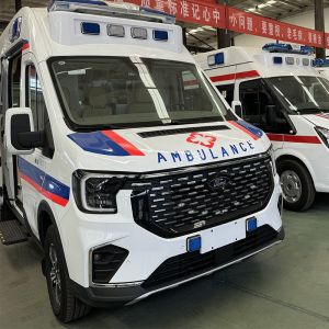 Ambulance With Advanced Life-Support Equipment For Emergency Medical Care And