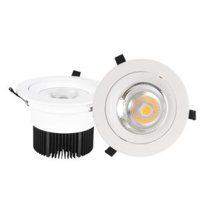 4000lm 158mm hole cob led spot downlight 10w 20w 30w 40w 50w adjustable with