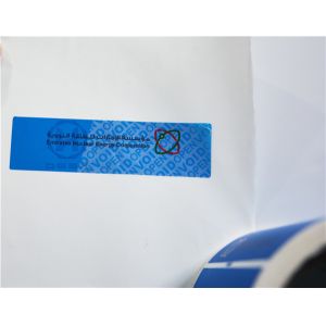High - Residue Self Adhesive Security Labels Reveal Hidden Message