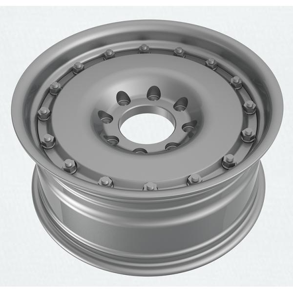 Silver 8.0Jx18 Inch 20 Inch 8x165.1 Heavy Duty 1800kg 2 Piece Bolted Military Army Truck Forged Wheel Rim