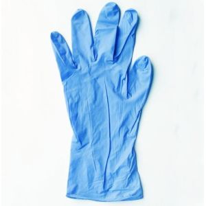 Powder Free And Latex Blue Disposable Nitrile Gloves Chemical Resistance