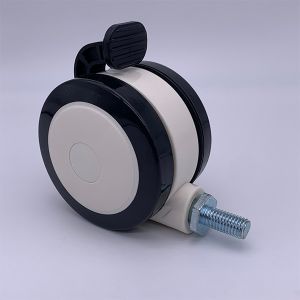 70Kg Load Medical Polyurethane Caster Wheels 75MM Customized