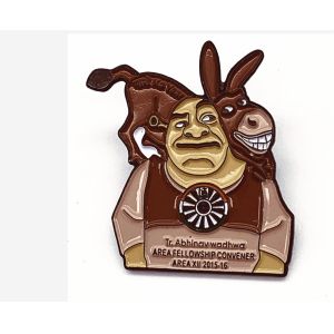 Popular Custom Made Enamel Badges , Metal Die Struck Lapel Pins