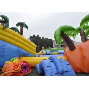 Waterproof Commercial Water Inflatable Theme Park With Plato PVC Tarpaulin