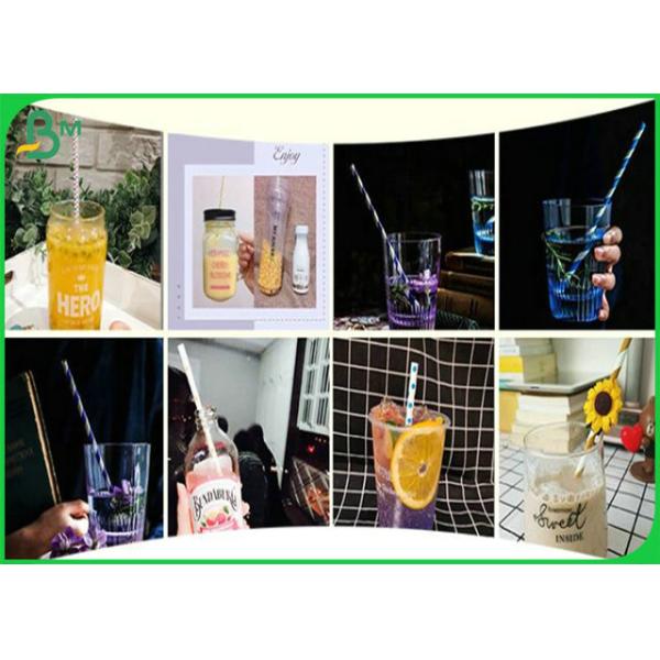 13.5mm 14mm 15mm Compostable White Kraft Paper For Cocktail Drinking Straws 13.5mm 14mm 15mm Compostable White Kraft Paper For Cocktail Drinking Straws