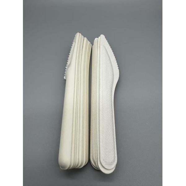 Eco-Friendly Compostable Pulp Paper Disposable Steak Cutter Serrated Knife