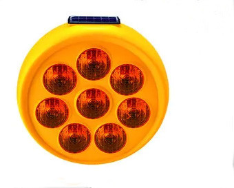 Buy Outdoor IP65 400mm Solar Traffic Light Blinker High Brightness at wholesale prices