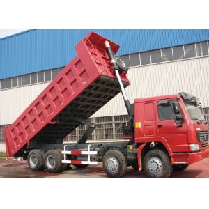 8 X 4 HOWO Sinotruk Heavy Duty Dump Truck With 6800x2300x1500 Box Size