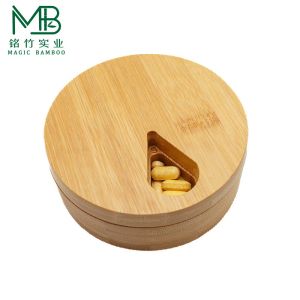 Bamboo portable medication storage for Travel