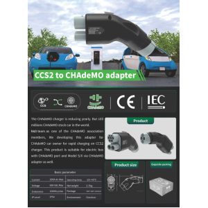 250A EV Connectors CCS2 to Chademo DC Fast Charging EV Connectors Ccs2 to