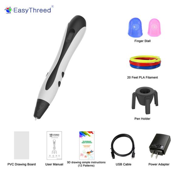 Easthreed Mini 3D Doodle Art Pen , 3D Digital Pen 1.75mm Pla Material For School